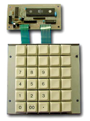 標準キーボード（30キー）に、PS/2インターフェースボードを組み込んだ製品